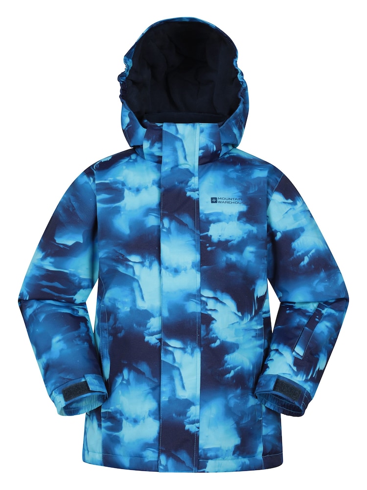 Mountain Warehouse Blue Printed Ski Jacket and Joggers Set - Image 1 of 12 Mountain Warehouse Blue Printed Ski Jacket and Joggers Set - Image 1 of 12