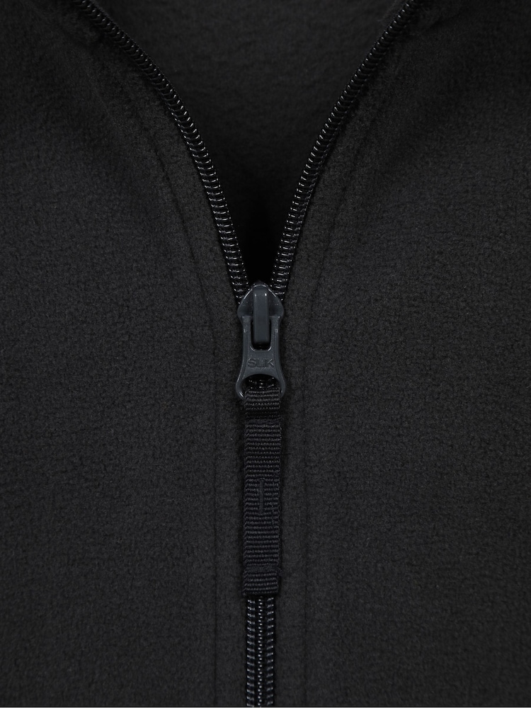 Negro - Mountain Warehouse Raso Full Zip Fleece - Imagen 8 de 8