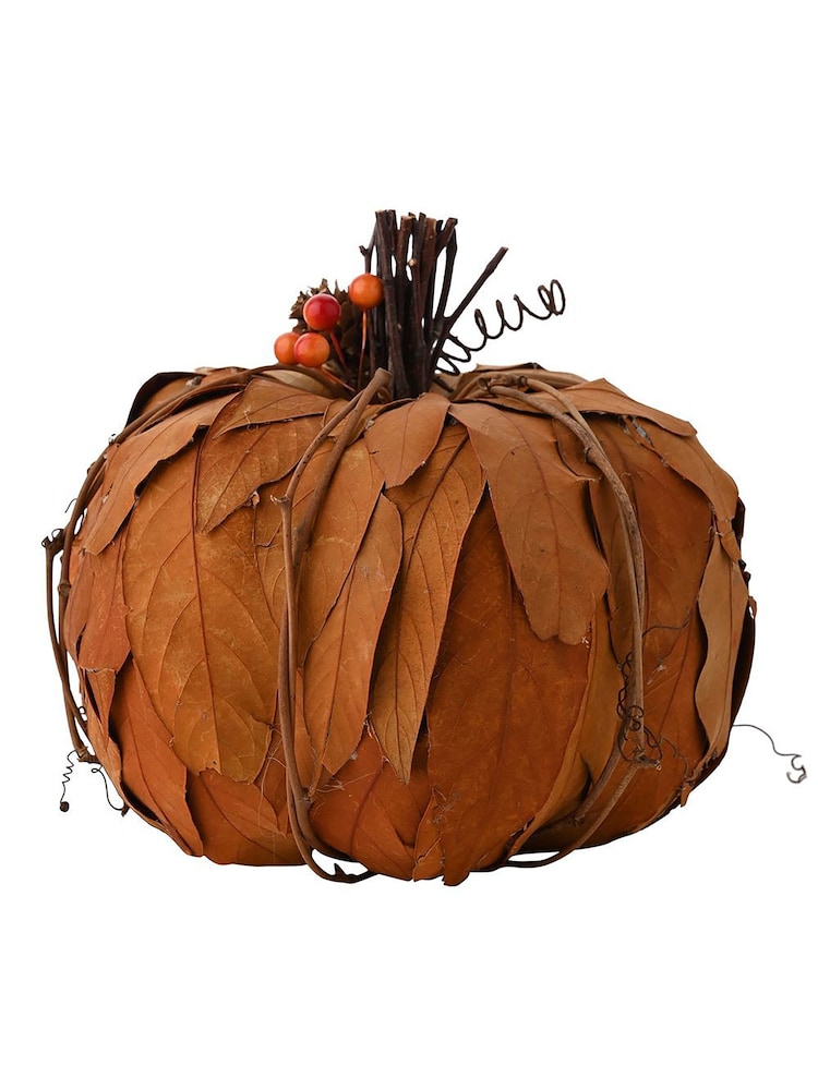 Country Living Orange Leaves Pumpkin - Image 3 of 3 Country Living Orange Leaves Pumpkin - Image 3 of 3