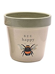 Country Living Set of 2 Green Bees Planters - Image 2 of 3