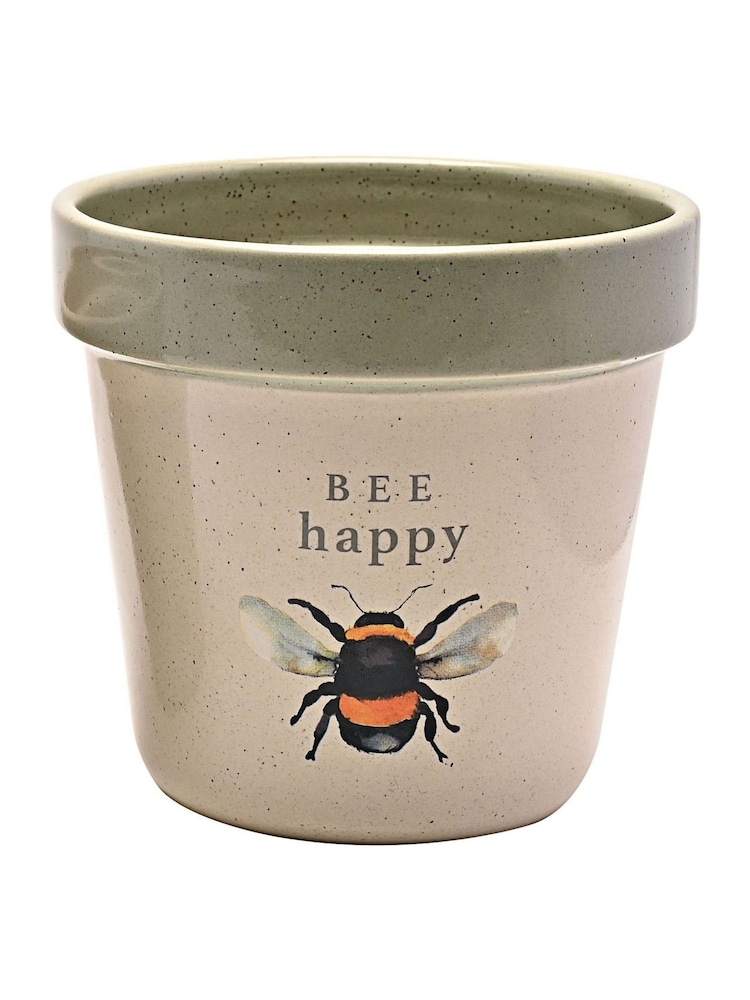 Country Living Set of 2 Green Bees Planters - Image 2 of 3 Country Living Set of 2 Green Bees Planters - Image 2 of 3