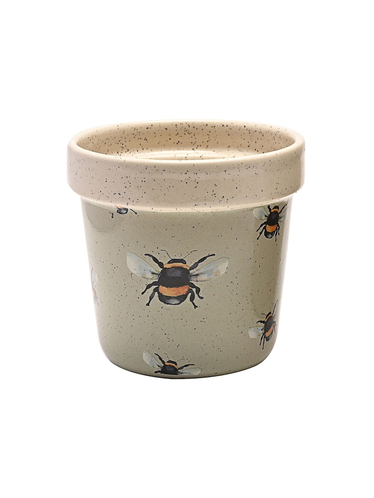 Country Living Set of 2 Green Bees Planters - Image 3 of 3 Country Living Set of 2 Green Bees Planters - Image 3 of 3