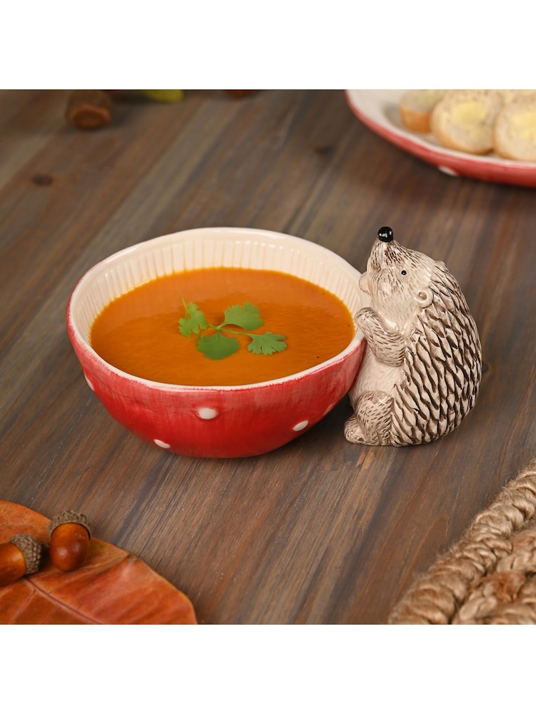 Country Living White Toadstool & Hedgehog Serving Bowl - Image 2 of 4 Country Living White Toadstool & Hedgehog Serving Bowl - Image 2 of 4