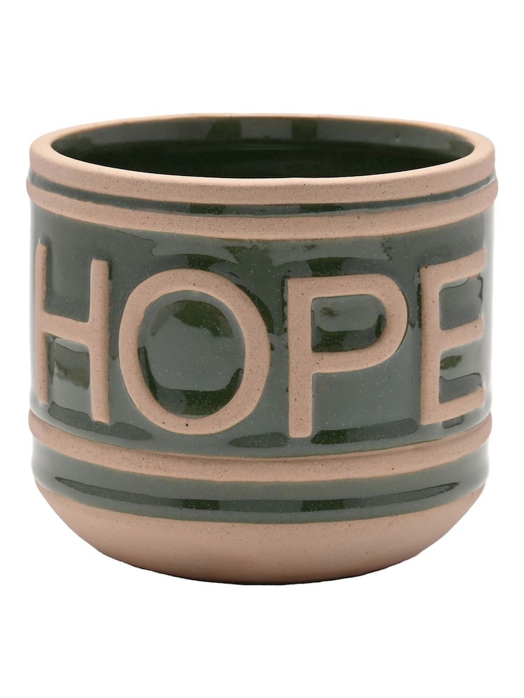 Country Living Set of 2 Pink Ceramic Love & Hope Planters - Image 4 of 4 Country Living Set of 2 Pink Ceramic Love & Hope Planters - Image 4 of 4