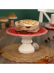 Country Living Red Toadstool & Hedgehog Cake Stand - Image 2 of 5