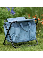 Country Living Blue Foldable Gardening Stool & Storage Bag - Image 1 of 6