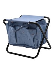 Country Living Blue Foldable Gardening Stool & Storage Bag - Image 2 of 6