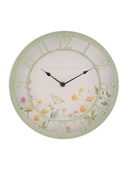 Country Living Green Floral Outdoor Clock - Image 1 of 3