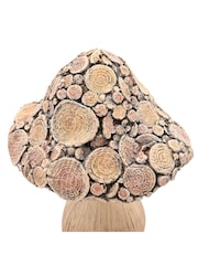 Country Living Brown Wood Effect Charm Mushroom with Log - Image 3 of 3
