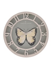 Country Living Green Butterfly Outdoor Clock - Image 2 of 3