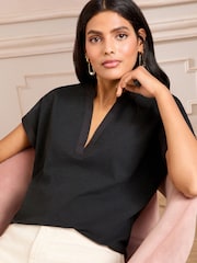 X2 Schwarz und Weiß - Love & Roses Rundhals-T-Shirt - Bild 2 von 7