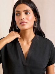 X2 Schwarz und Weiß - Love & Roses Rundhals-T-Shirt - Bild 5 von 7