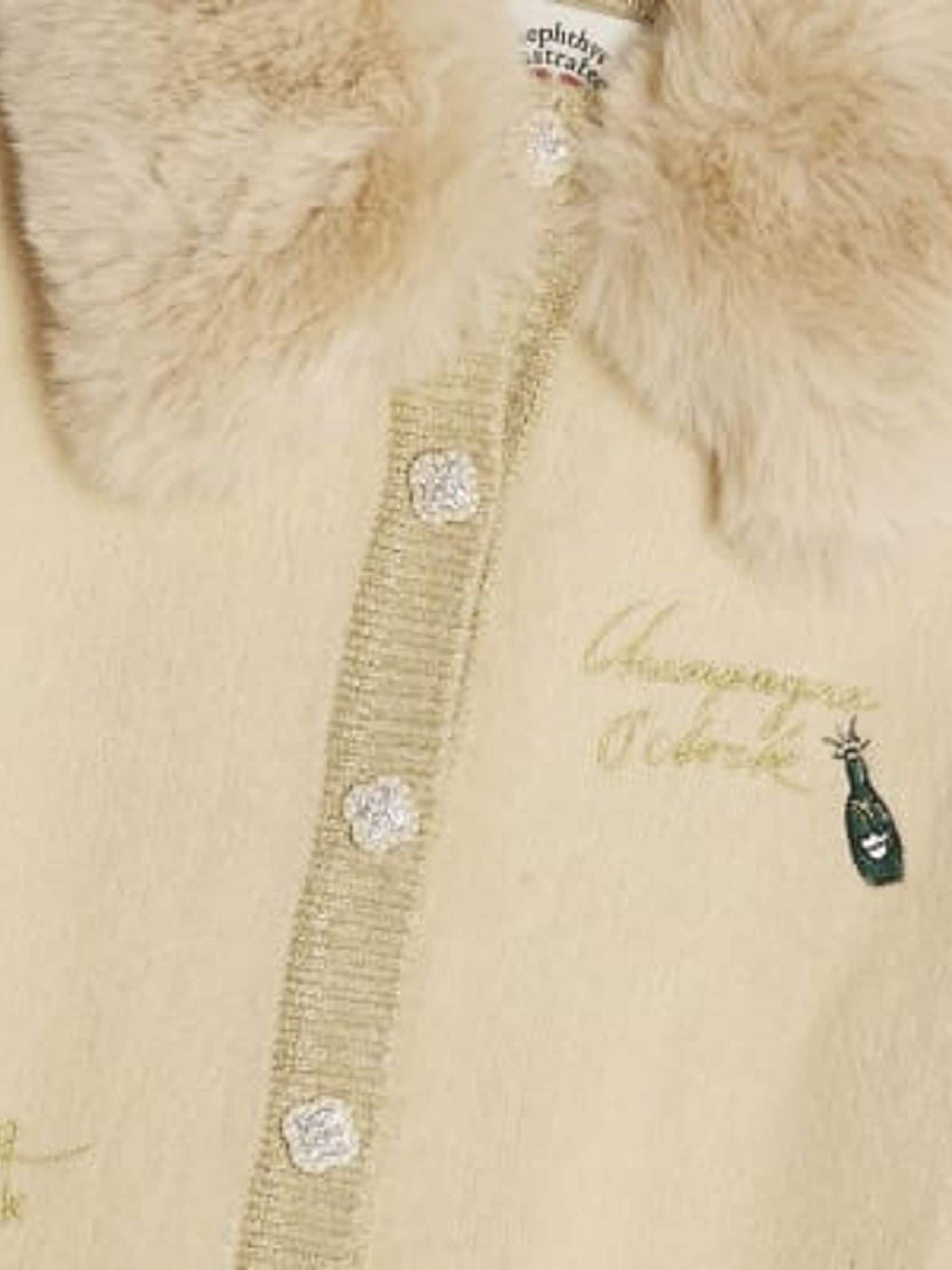 Buy River Island Cream Nephthys Collab Champagne Faux Fur Collar