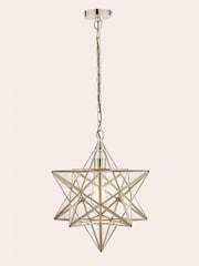 Laura Ashley Silver Star Pendant Large Ceiling Light - Image 2 of 4
