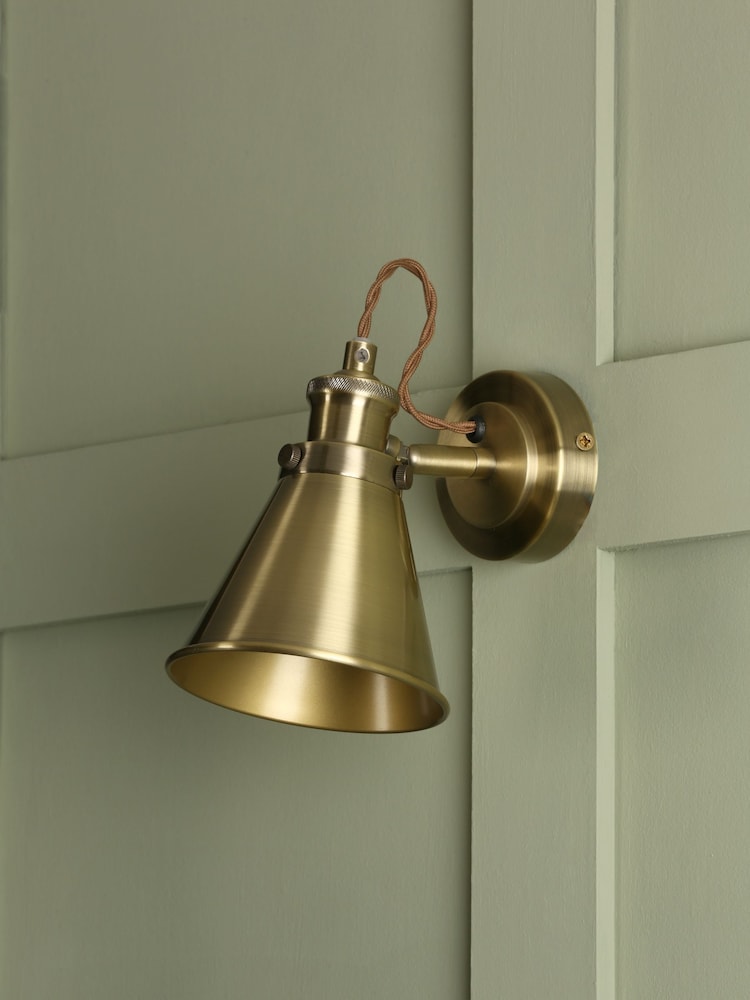Laura Ashley Brass Rufus Wall Light - Image 1 of 4 Laura Ashley Brass Rufus Wall Light - Image 1 of 4