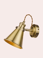 Laura Ashley Brass Rufus Wall Light - Image 3 of 4