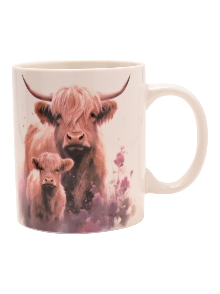 Country Living White Highland Cow and Calf Mug in Lidded Gift Box - Image 3 of 3 Country Living White Highland Cow and Calf Mug in Lidded Gift Box - Image 3 of 3