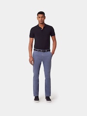 Hawes & Curtis Blue Garment Dyed Chinos - Image 3 of 4