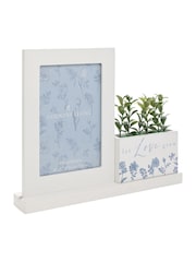 Widdop White Let Love Grow Wooden Photo Frame And Planter - Image 2 of 2