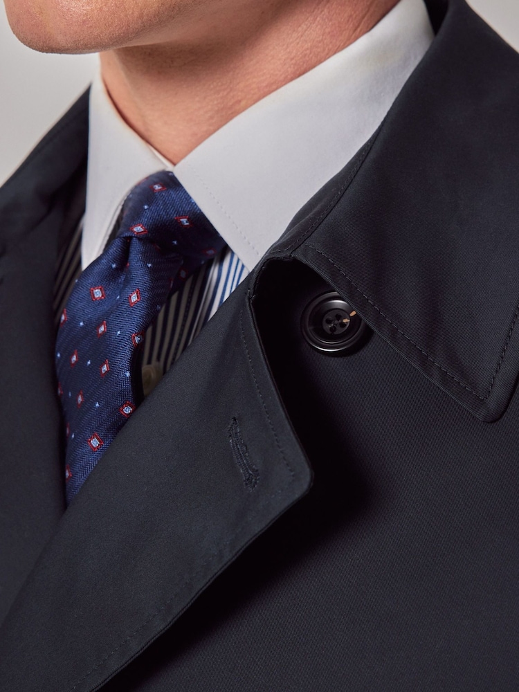 Hawes & Curtis Blue Trench Coat - Image 4 of 4 Hawes & Curtis Blue Trench Coat - Image 4 of 4