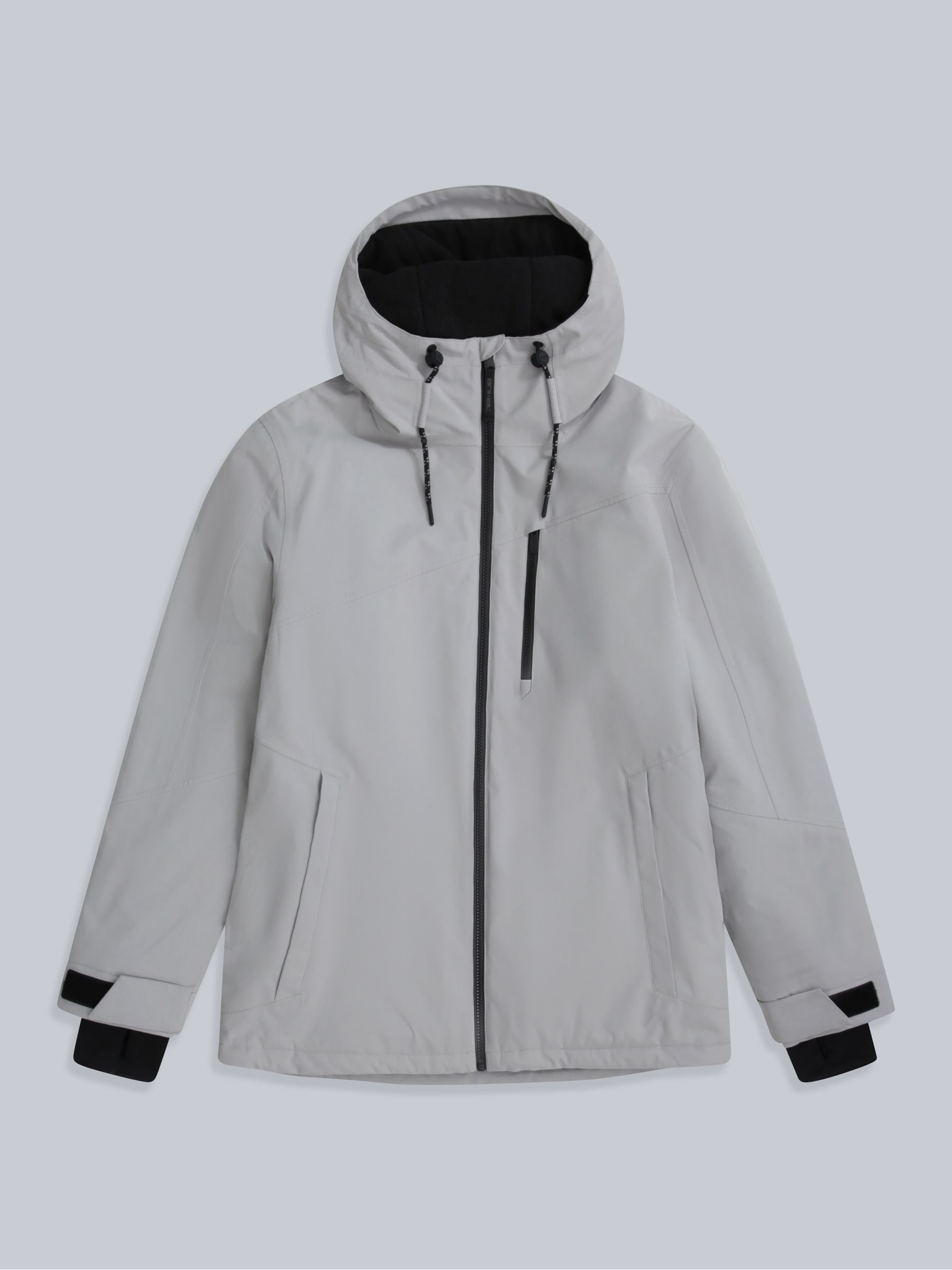 Laxx Mens Logo Waterproof Snow Jacket - Grey - Image 2