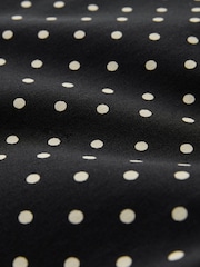 Black/White Spot Stretch Capri Leggings - Image 3 of 3