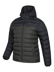 Mountain Warehouse Green/Black Seasons II Water Resistant Padded Jacket - Image 6 of 7