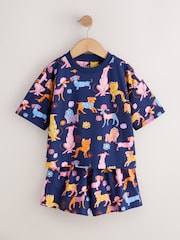 Navy/Red Dog Print Short Pyjamas 3 Pack (3-16yrs) - Image 8 of 13