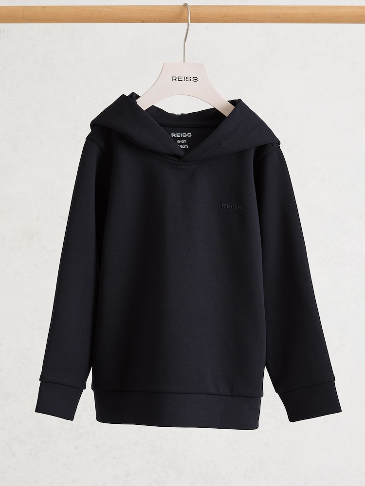 Reiss Navy Mantel Hoodie - Image 2 of 3
