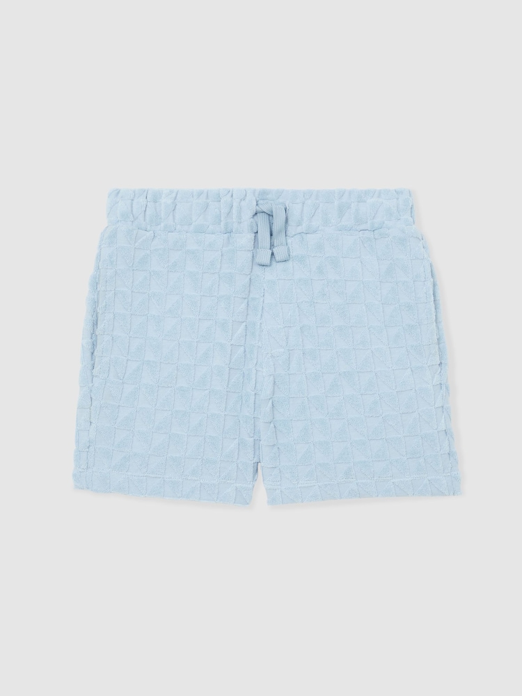 Reiss Soft Blue Piro Shorts - Image 2 of 5 Reiss Soft Blue Piro Shorts - Image 2 of 5