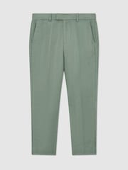 Reiss Sage Green Atlantic T 9-13 yrs Linen Tailored-Fit Trousers - Image 2 of 3