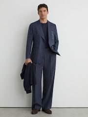 Reiss Dark Brown Peter Suede Suede Saddle Loafers - Image 3 of 6