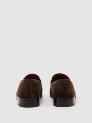 Reiss Dark Brown Peter Suede Suede Saddle Loafers - Image 5 of 6