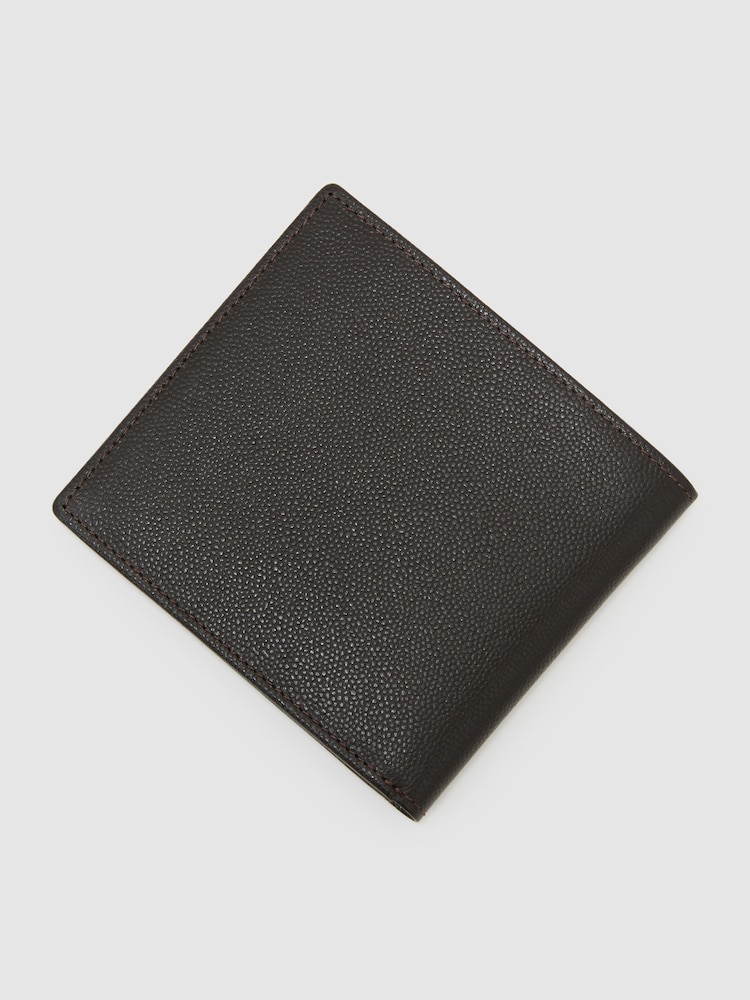 Reiss Dark Brown Henry Micro-Grain Leather Bag - Image 3 of 3