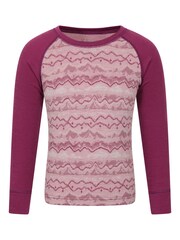 Mountain Warehouse Pink Jacquard  Merino Base Layer Set - Image 1 of 10