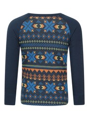 Mountain Warehouse Blue Jacquard  Merino Base Layer Set - Image 2 of 10