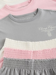 Pink Short Pyjamas 3 Pack (3-16yrs) - Image 7 of 7