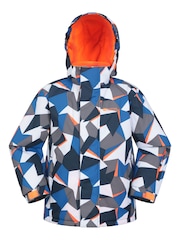 Mountain Warehouse Blue Printed Ski Jacket & Joggers Set - Image 1 of 12