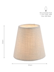 Laura Ashley Neutral Bacall Linen Easyfit Lamp Shade - Image 5 of 10