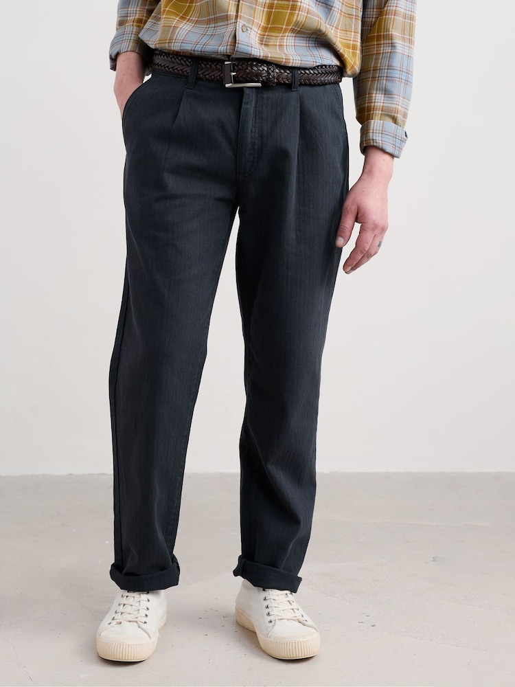 Seasalt Cornwall Blue Helmsman Long Trousers - Image 1 of 5