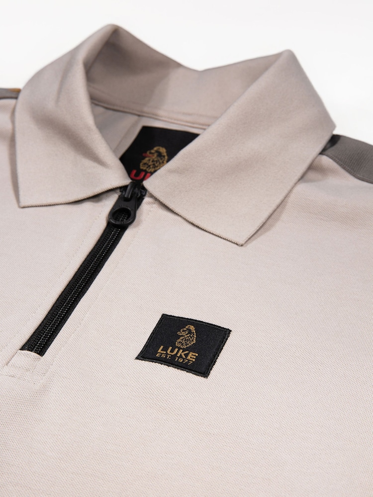 Luke 1977 Caltech 1000 Zip Neck Polo Shirt - Image 7 of 7 Luke 1977 Caltech 1000 Zip Neck Polo Shirt - Image 7 of 7
