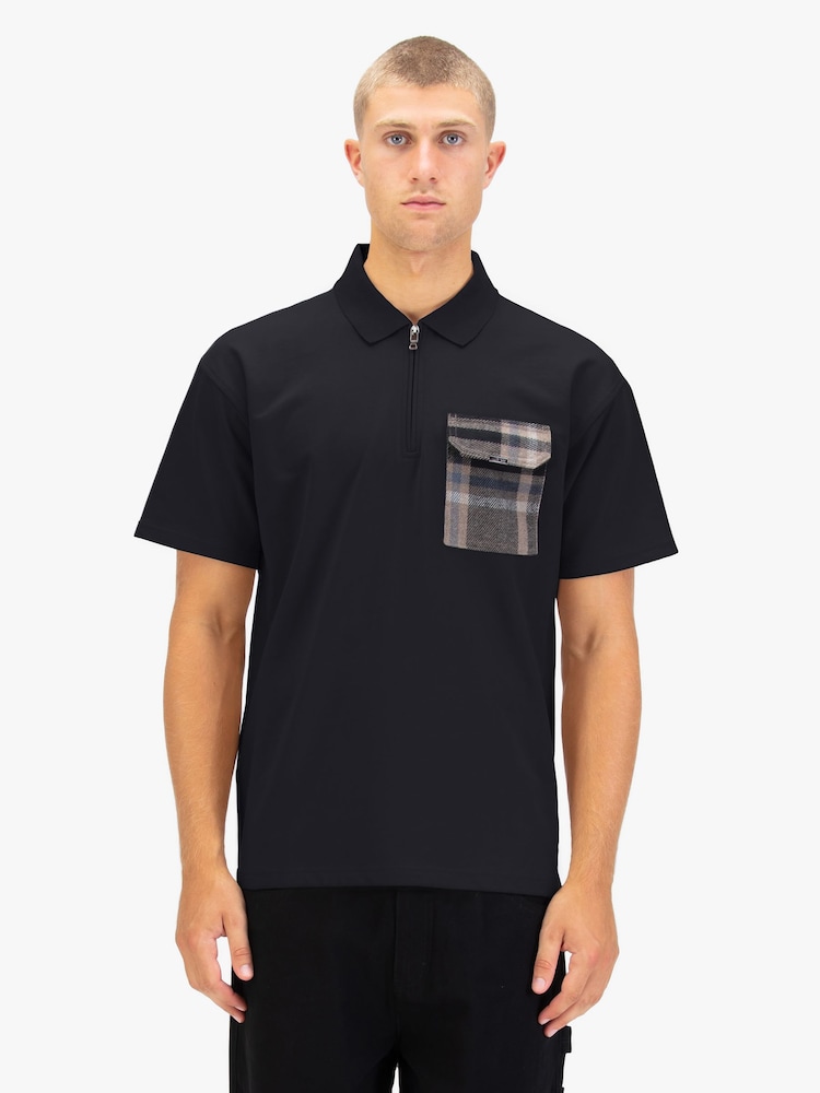 Luke 1977 Magna Black Polo Shirt - Image 1 of 6 Luke 1977 Magna Black Polo Shirt - Image 1 of 6