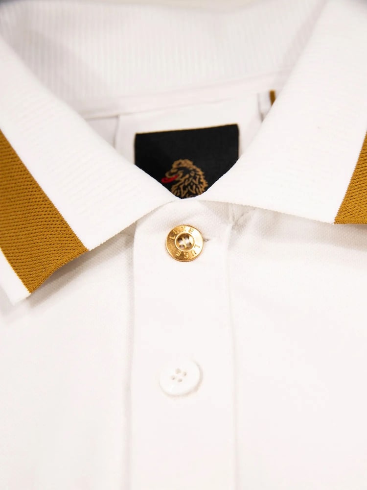 Luke 1977 Makati Brown Hardnut Black Gold Polo Shirt - Image 6 of 6 Luke 1977 Makati Brown Hardnut Black Gold Polo Shirt - Image 6 of 6