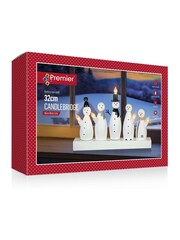 Premier Decorations Ltd 32cm 5L Battery Operated Snowmen Candlebridge - Image 2 of 3