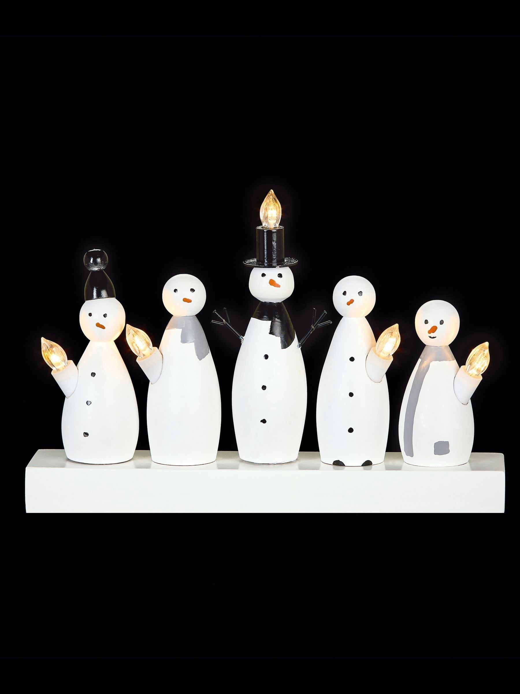 Buy Premier Decorations Ltd 32cm 5L Battery Operated Snowmen