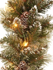 Premier Decorations Ltd 270cm Prelit Glitter Garland 50 LEDs - Image 2 of 2