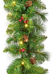 Premier Decorations Ltd 270cm Prelit Everyday Garland 50 LEDs - Image 2 of 2