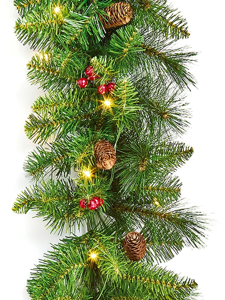 Premier Decorations Ltd 270cm Prelit Everyday Garland 50 LEDs - Image 2 of 2 Premier Decorations Ltd 270cm Prelit Everyday Garland 50 LEDs - Image 2 of 2