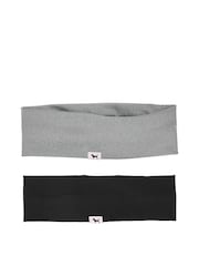 Victoria's Secret Pink Black/Grey Stretch Headband 2 Pack - Image 2 of 2