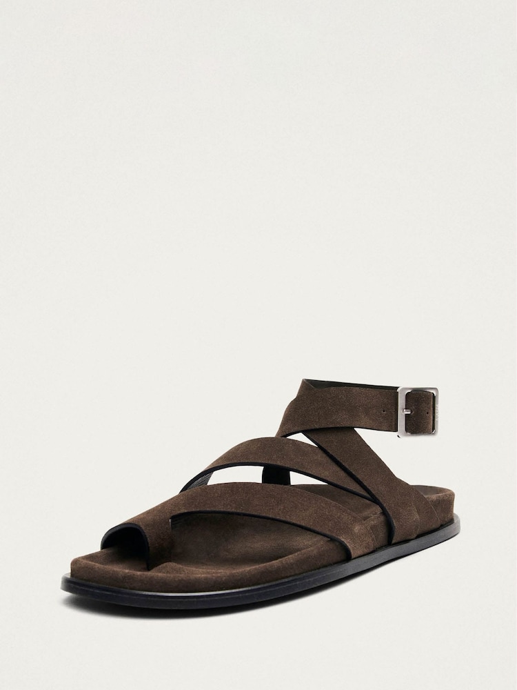 Alohas Brown Tide Leather Sandals - Image 2 of 6